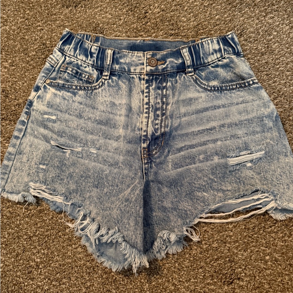 Denim Distressed Women Shorts